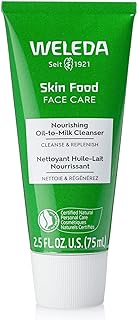 Weleda Skin Food Face Care Nourishing Oil-to-Milk Cleanser, 2.5 Fluid Ounce, Plant Rich Cleanser with Sunflower Seed Oil, Chamomile Extract and Pansy Natrue