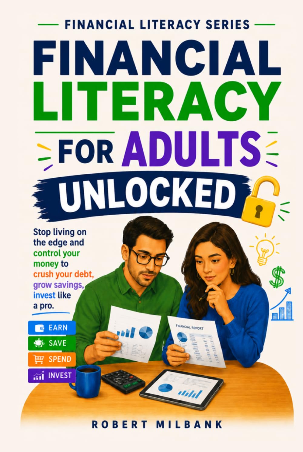 Financial Literacy for Adults Unlocked: Take Control of Your Money, Spend Smarter, Build a Budget That Works, Grow Your Savings, and Invest with Confidence (Financial Literacy Series)
