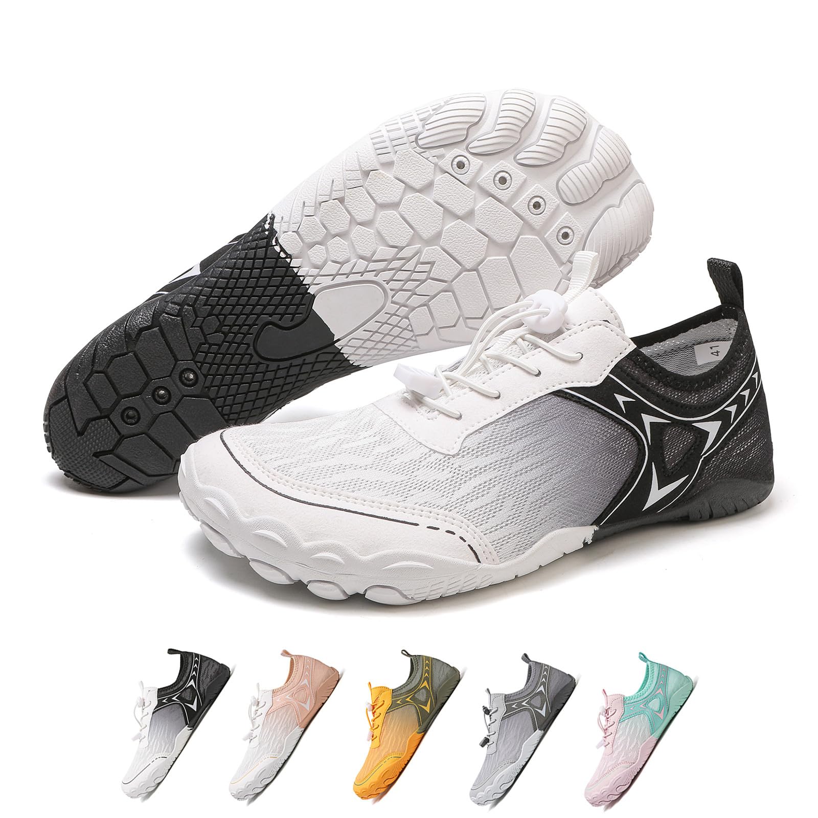 Hike Barefoot Running Shoes Womens Men Non-Slip Wide Toe Box Toe Water Shoes Quick Dry Zero Drop Trail