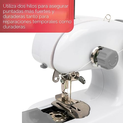 Vista 8 de SINGER Stitch Quick + Paquetes de máquina de coser portátil inalámbrica (Stitch Quick + de dos hilos)