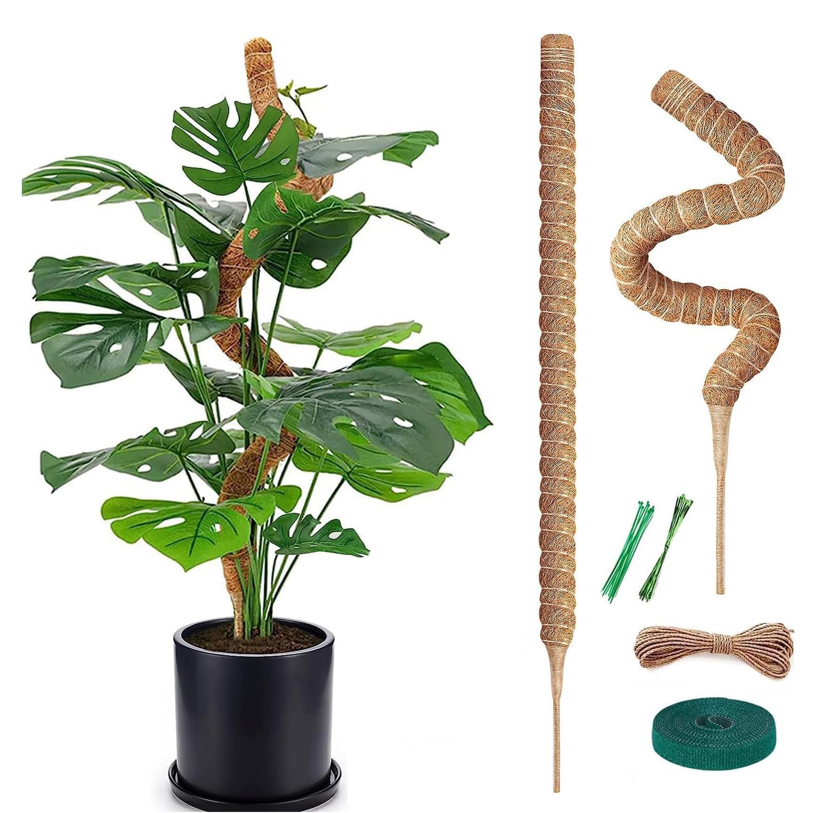 【美品】23-24 MOSS STICK MAHI 2 Pack Moss Pole for Plant - 25 Inch Moss Poles for Climbing