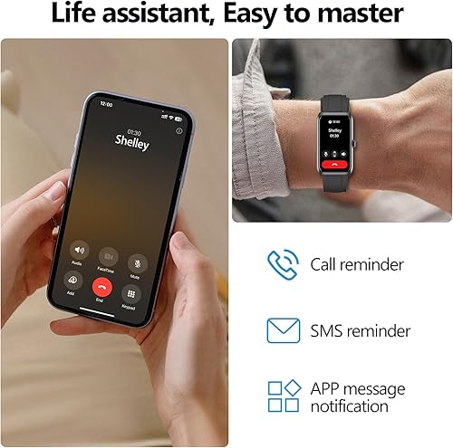 Miniatura 5 de Rastreador de actividad física, monitor de ritmo cardíacosueño, más de 100 modos deportivos, relojes inteligentes para hombresmujeres, IP68