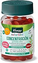 Kneipp Gummies Kids Concentration, Vitamins A, D, E, C B3, B5, B6, B12, Folic Acid, Iodine, Flaxseed Oil: Omega 3, 6 and 9, Intellectual Performance, Nervous System, Orange Flavor, 30 Gummies