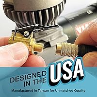 Vista 3 de Chuck Mates - Accesorio de conexión rápida prémium para infladores de neumáticos de tipo abierto (paquete de 1)