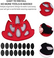 Vista 7 de EXCEART Casco Esponja Liner Motocicleta Servicio Confiable - Te ofrece un servicio posventa confiable. Si tienes sobre nuestros productos