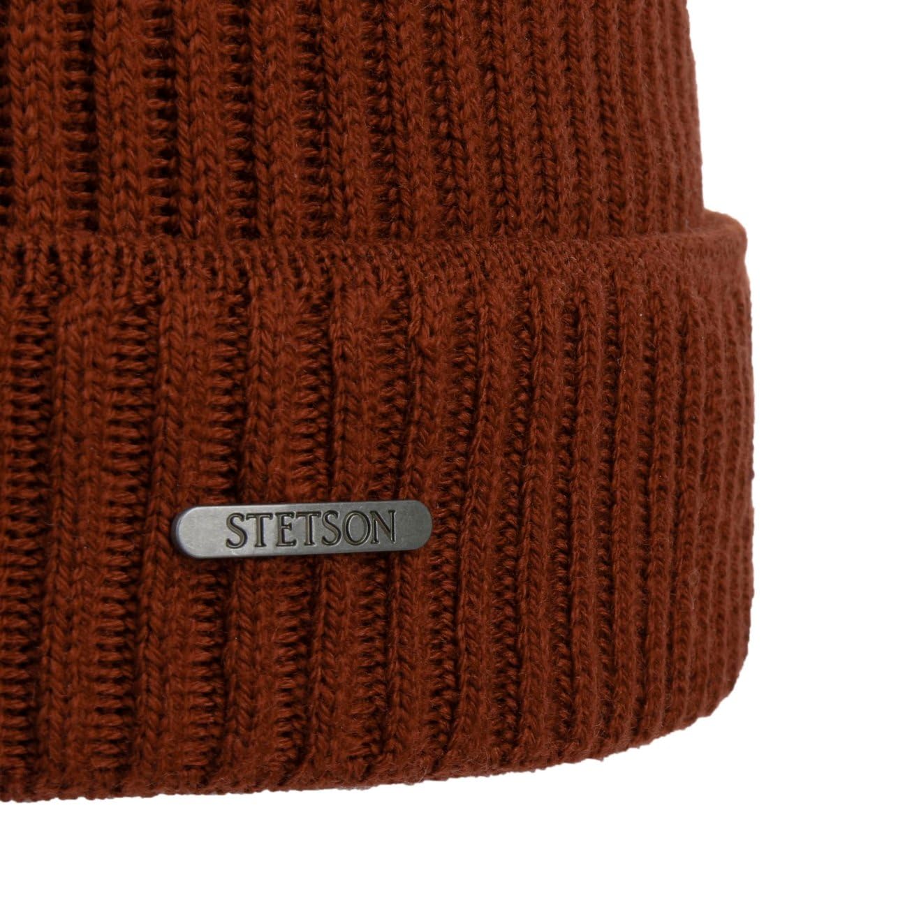 STETSON Parkman czapka dzianinowa z mankietem Wyprodukowano we Wloszech Unisex Jesien Zima