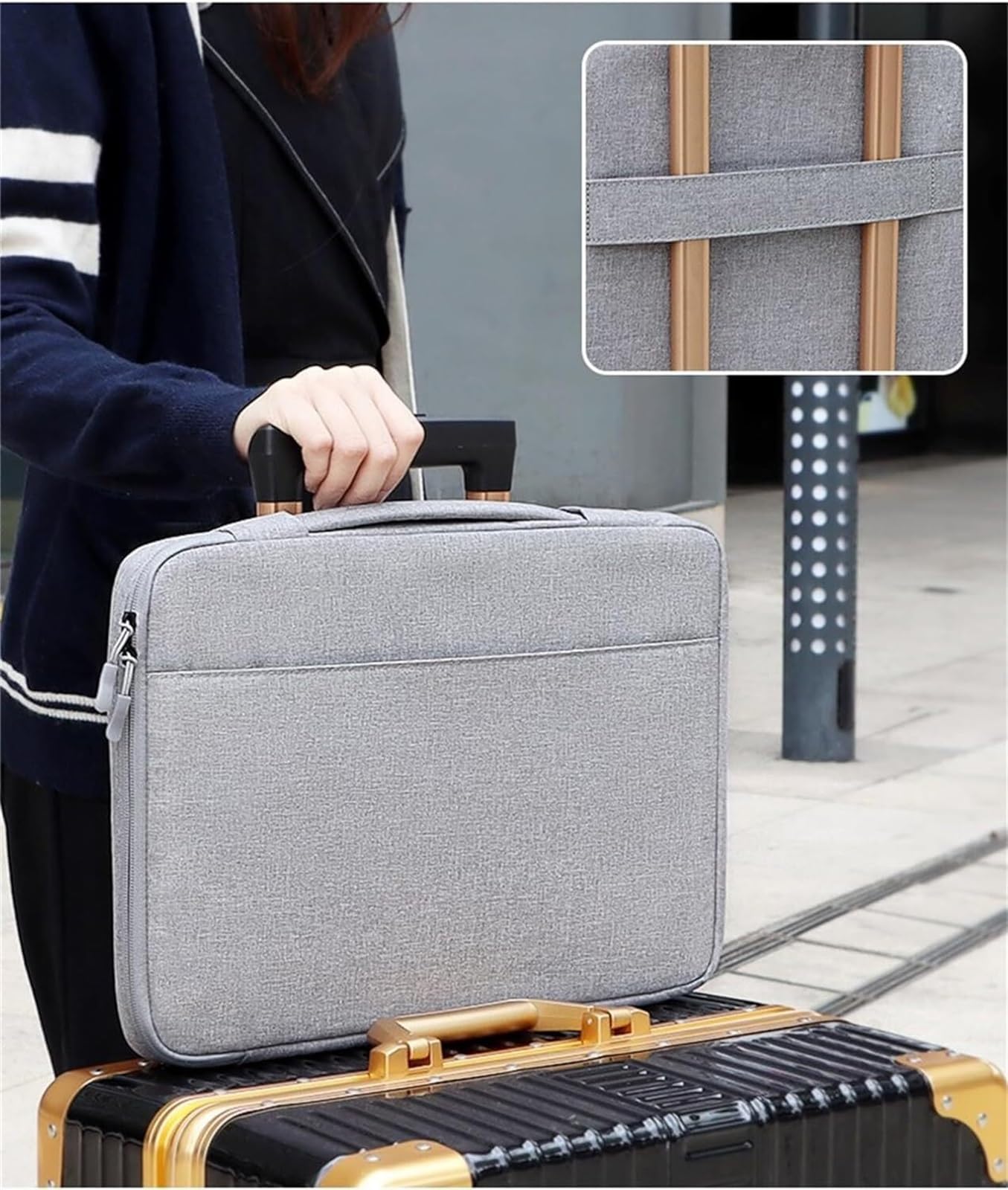 Zaino Porta PC, Custodia Protettiva Per Notebook Da 13,3 Pollici Con Borsa Per Accessori Compatibile Zaino Uomo Zaino