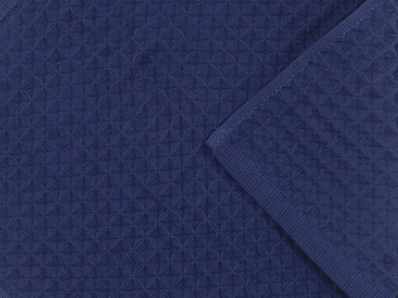 100% Natural Cotton Classic Waffle Weave Dish Cloths, Soft Ultra Absorbent Bath Hand FaceTowel, Fast Drying Lightweight Washcloth, Set of 6 (Navy Blue) - Image 7