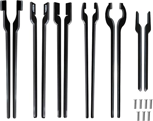 Juego de 6 pinzas rápidas para bricolaje, juego de seis tipos de pinzas que viene con 7 remaches de acero inoxidable para principiantes de herrero