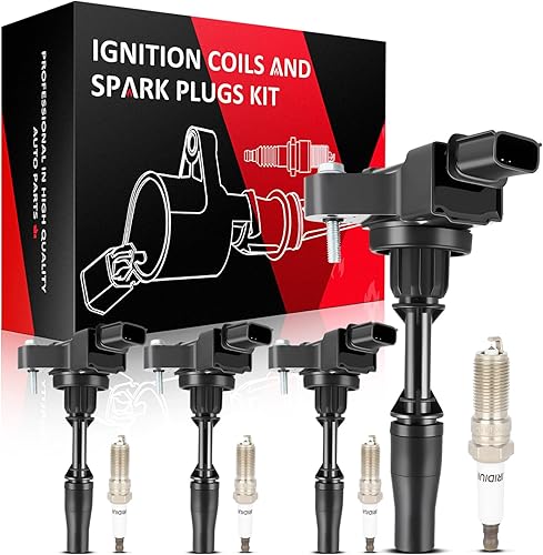 Vista 558 de SCITOO 1 bobinas de encendido con 4 bujías de iridio para Chevrolet 2011-2015 Cruze 1.4L 2016 Cruze Limited 1.4L 2012-2020 Sonic 1.4L 2013-2021 Trax