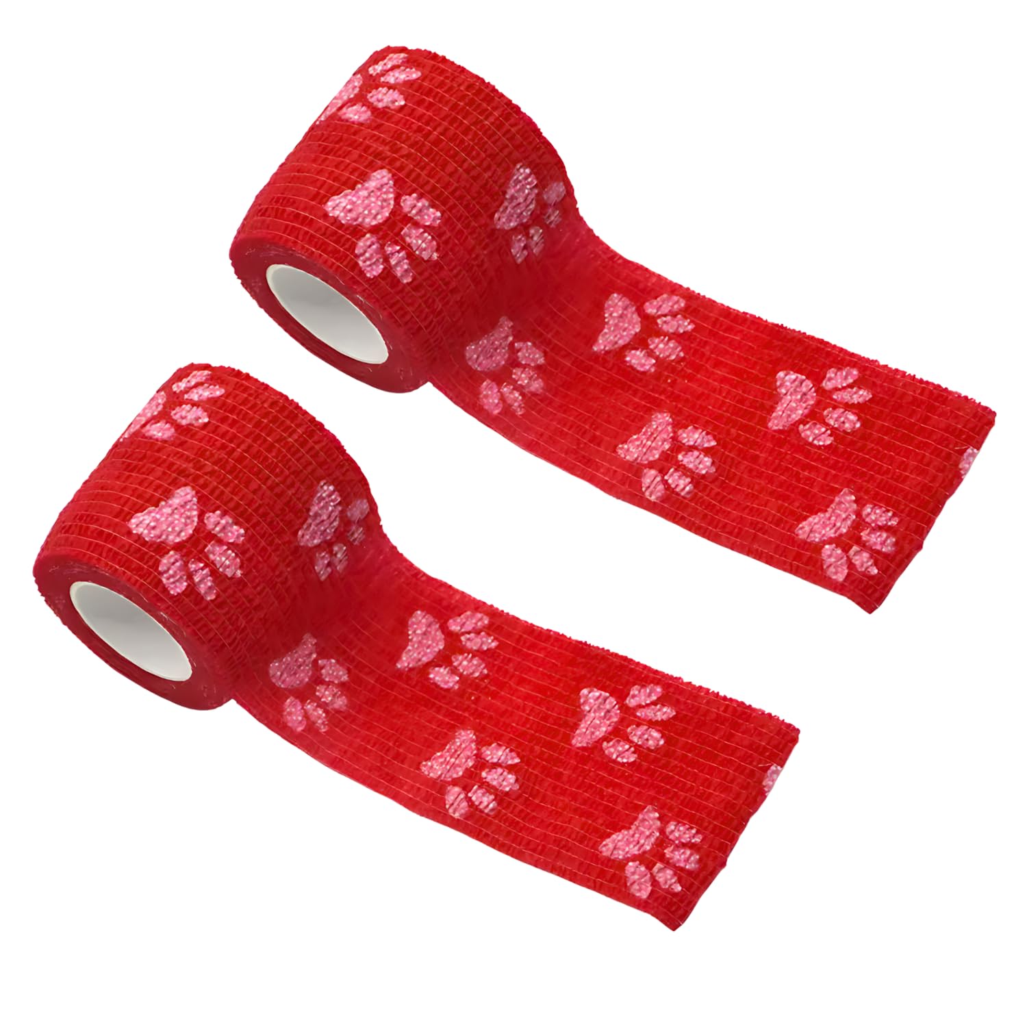 PETS EMPIRE Paw Print Wrap Tape Bandage, Self-Adhesive Non-Woven Tape | Pet Bandage (Pack of 2) for Legs, Paws, Wounds | Gauze First Aid for Dogs, Cats, Horses, Birds and Guinea Pigs (B0DCW6ZP2H) Amazon Price History, Amazon Price Tracker