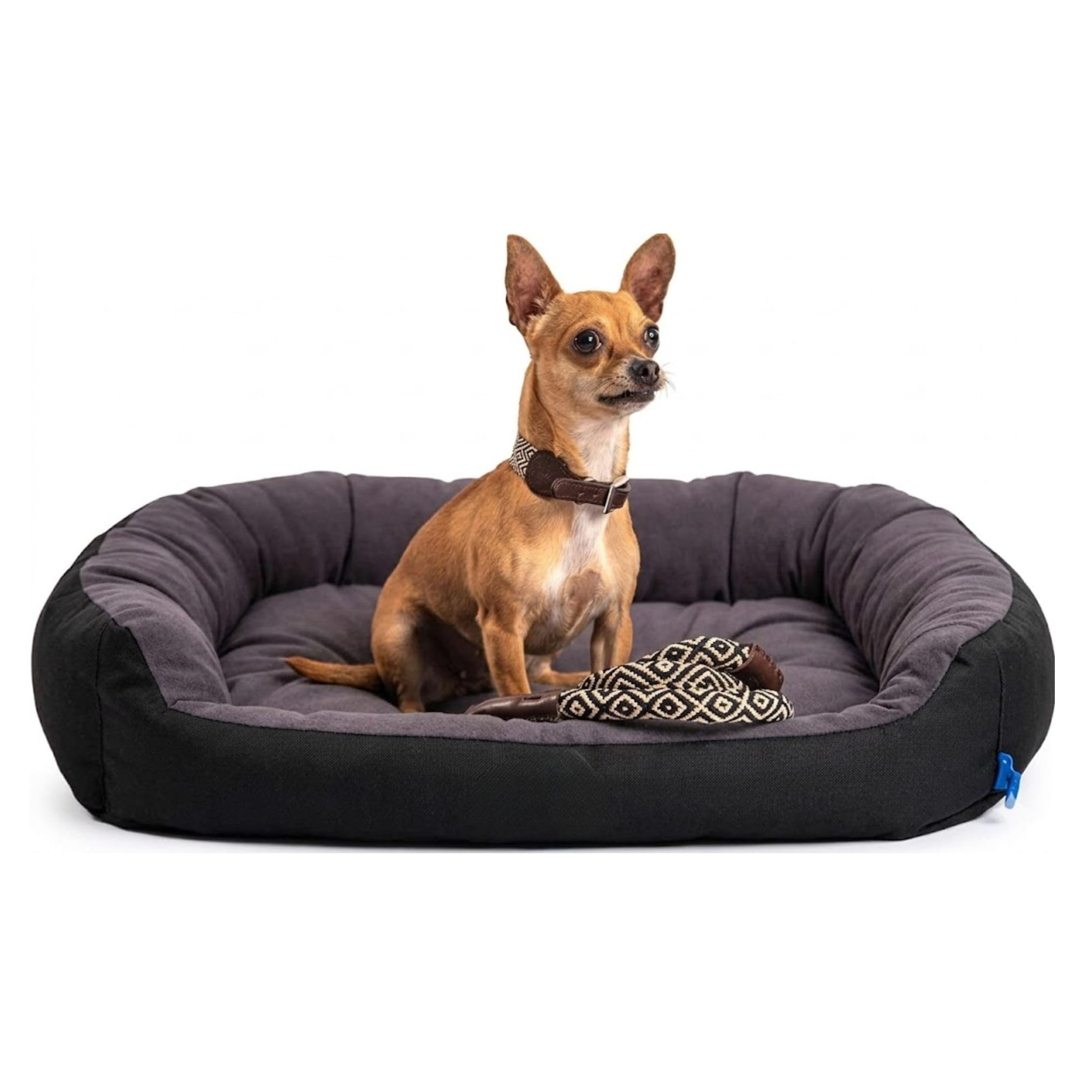PETS&MORE Cama para Mascotas | Resistente Comoda con Relleno Suave |Cama para Perro | Cama Lavable | Color Negro
