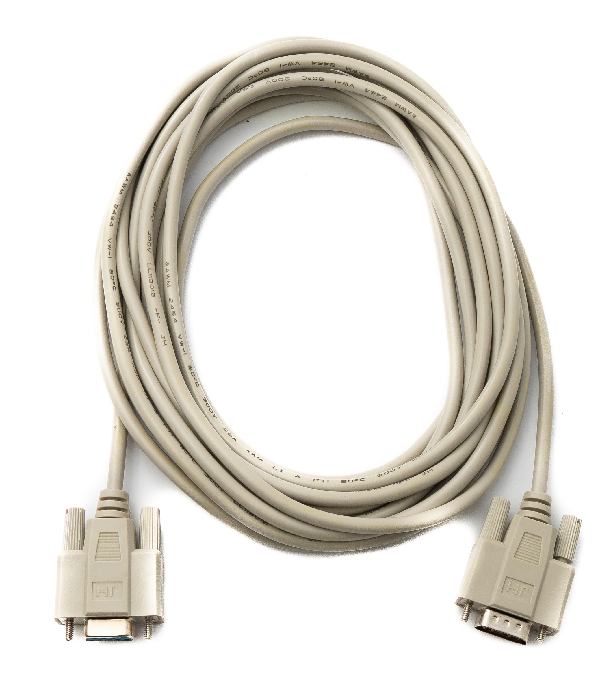System-S D Sub Câble adaptateur RS232 DB9 mâle 9 broches vers femelle Gris 5 m