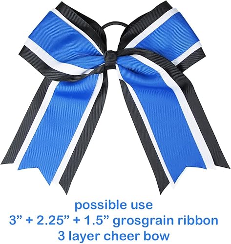 Miniatura 2 de Q-YO Cinta de tela de grogrén de 2.25 a 3 pulgadas para lazo de alegría, envoltura de paquete de regalo, diseño floral, clip para el cabello,