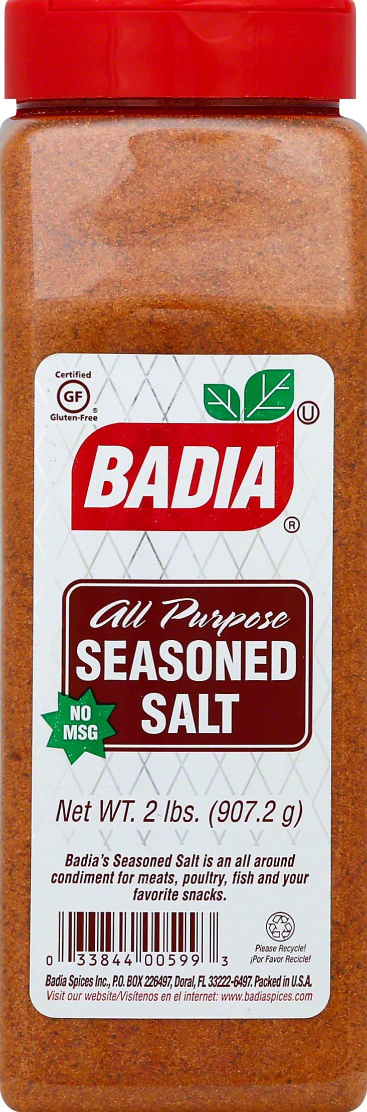 Badia Seasoned Salt, 2 Pound (Pack of 6)