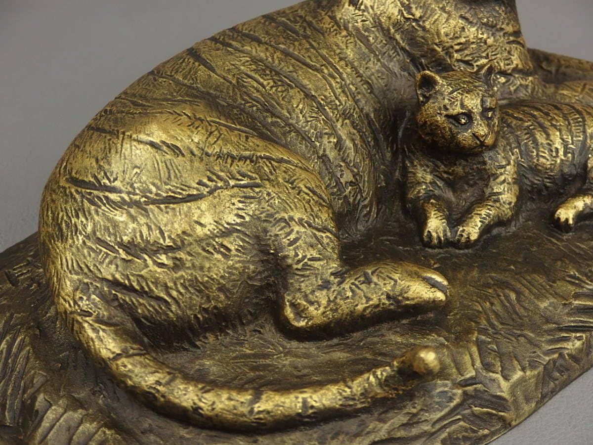 Amazon.co.jp: 【骨董彫刻】富永直樹光輝虎cs076sl.1寅親子 303