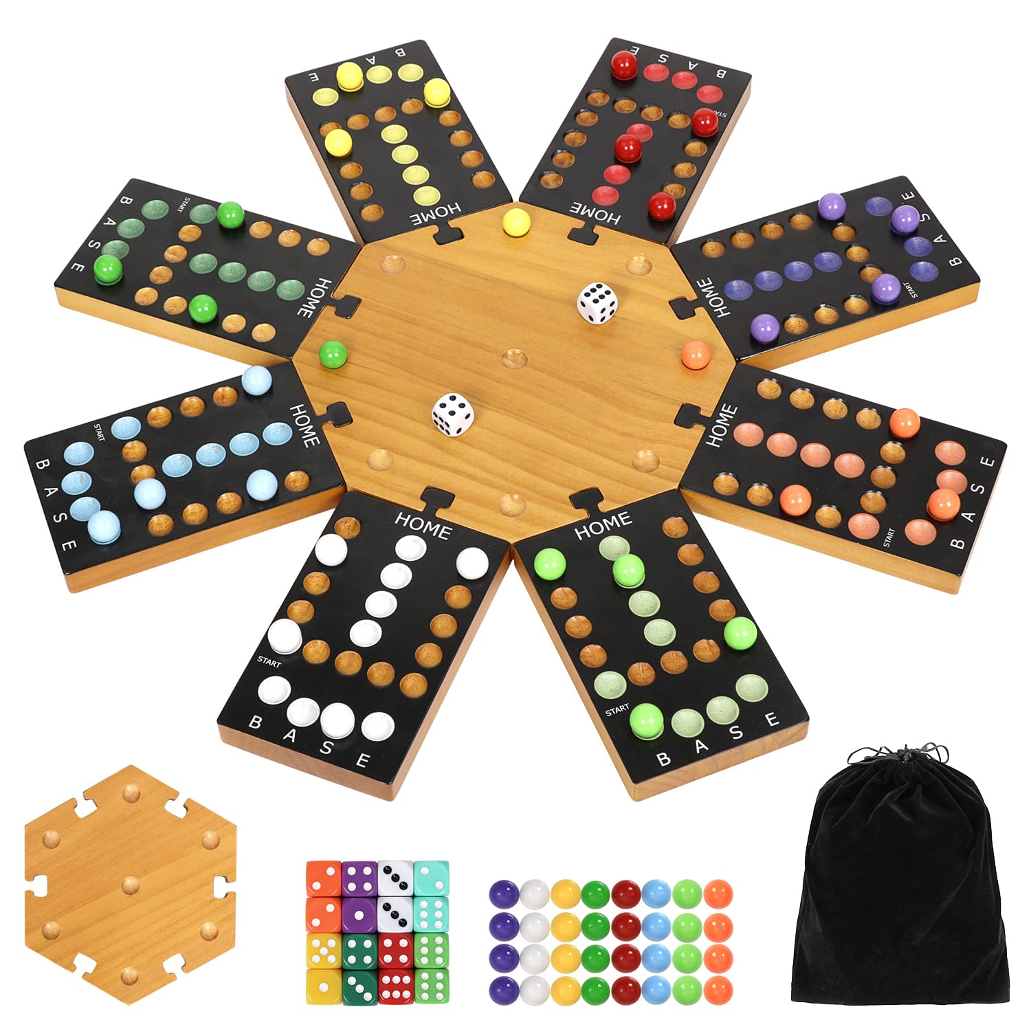 Plusvivo Marble Board Game 6-8 Players