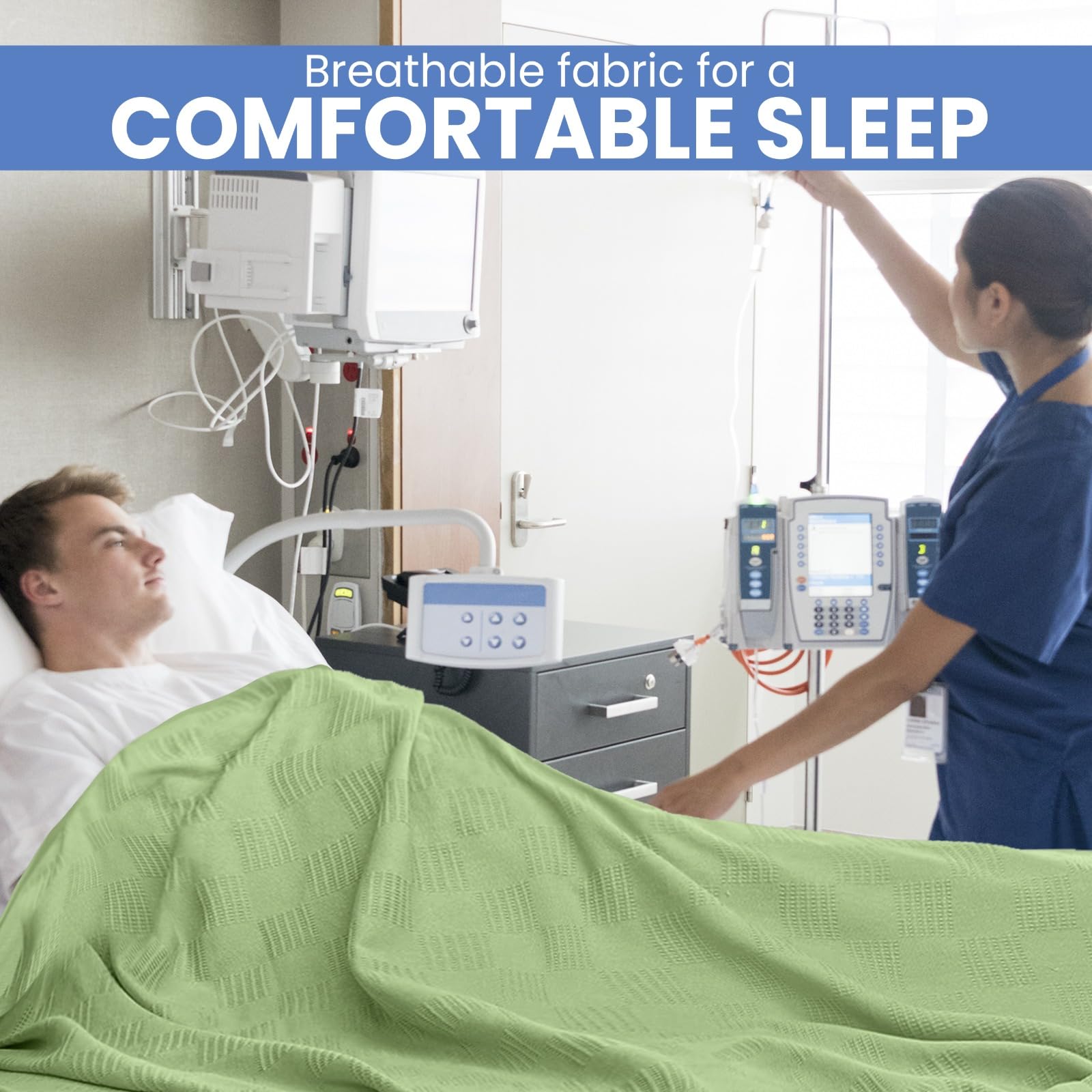linteum textil Hospital térmico Snagless propagación manta