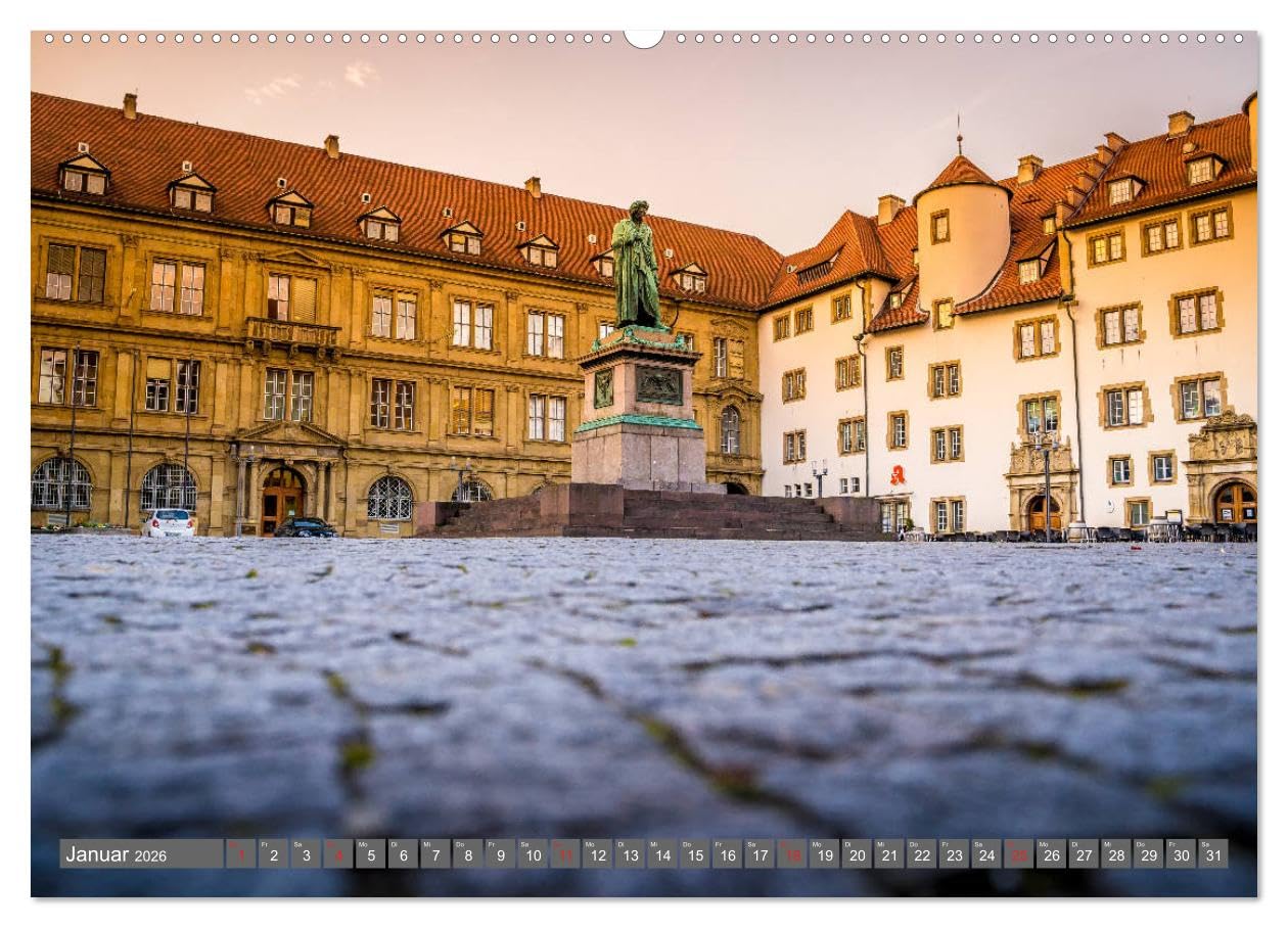 Historisches Stuttgart 2026 (hochwertiger Premium Wandkalender 2026 DIN A2 quer), Kunstdruck in Hochglanz