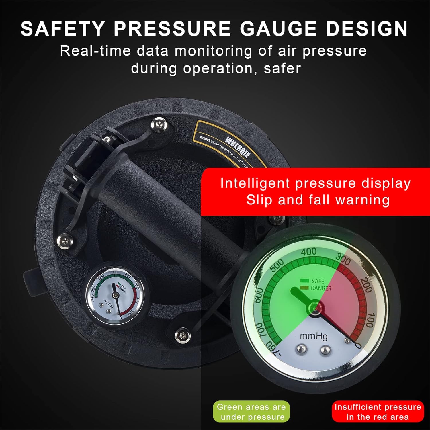 8 Inch Glass Suction Cup Vacuum Plate Lifter Vacuum Glass Lifter Tiles