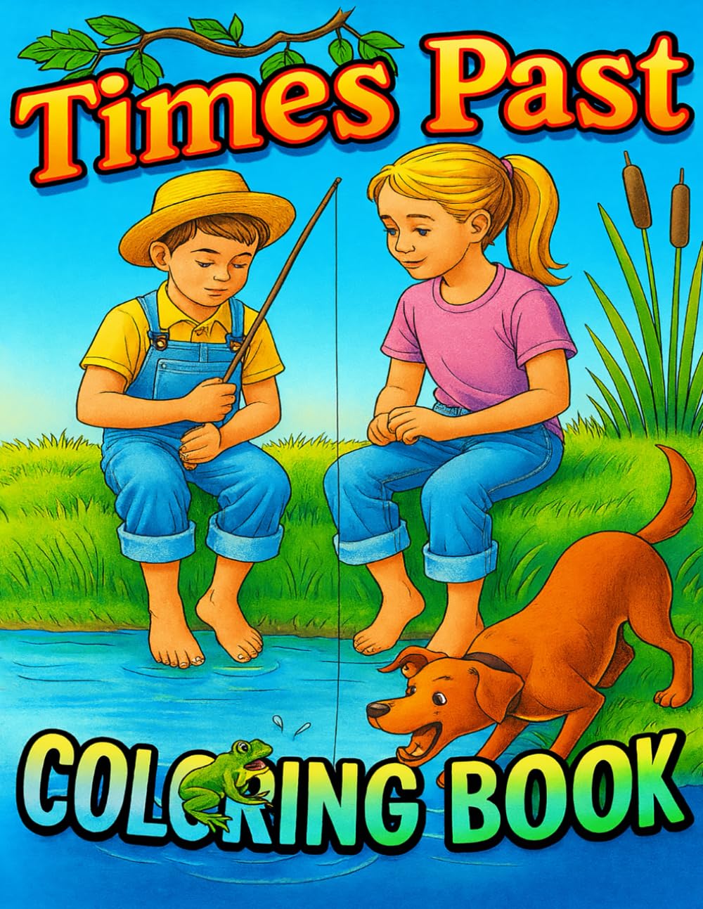 Time Past Nostalgic Coloring Book for Adults: A Vintage Adult Coloring Book of Nostalgic Americana Scenes for Relaxation and Stress Relief (Lifestyle)