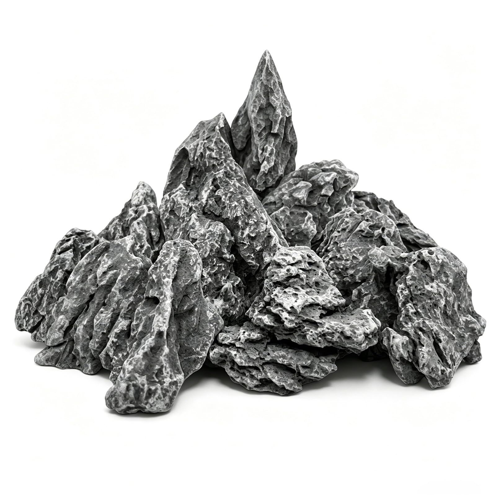 3 LB Aquarium Rocks Stones, 2-6 inches Natural Seiryu Stone