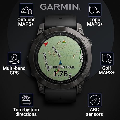 Miniatura 5 de Wearable4U - Garmin Epix Pro Gen 2 Standard Edition Reloj inteligente de 2.008 in  AMOLED Hasta 31 días de duración de la batería, reloj GPS