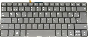 SP Spanish Laptop Keyboard for Lenovo V14-ada V14-are V14-igl V14-iil V14-ikb V14-iwl, for IdeaPad Slim 1-14ast-05, 82C6 82DQ 82C2 82C4 81YA 81YB 81VS PC4CPB PC4CPB-SP, Backlit, Gray