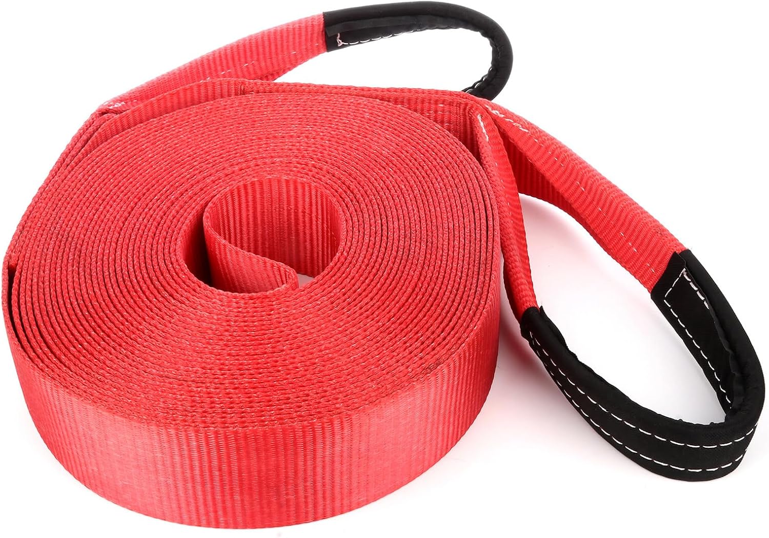 SCITOO - 3" 17500lbs Tow Strap 65ft winch sling off-road ATV snatch vehicle recovery 2pcs