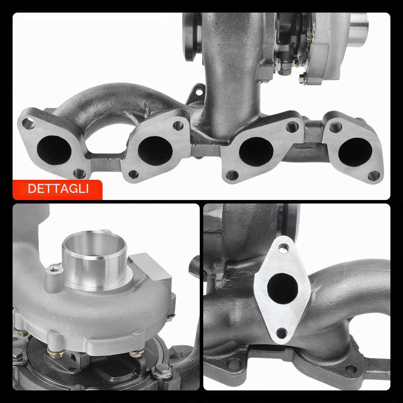Frankberg Turbocompressore 03G253010J | Compatibile con: Altaea XL 5P5 5P8, T.o.u.r.a.n 1T1 1T2, A3 8P1, Golf Plus 521 5M1, O.c.t.a.v.i.a II 1Z3