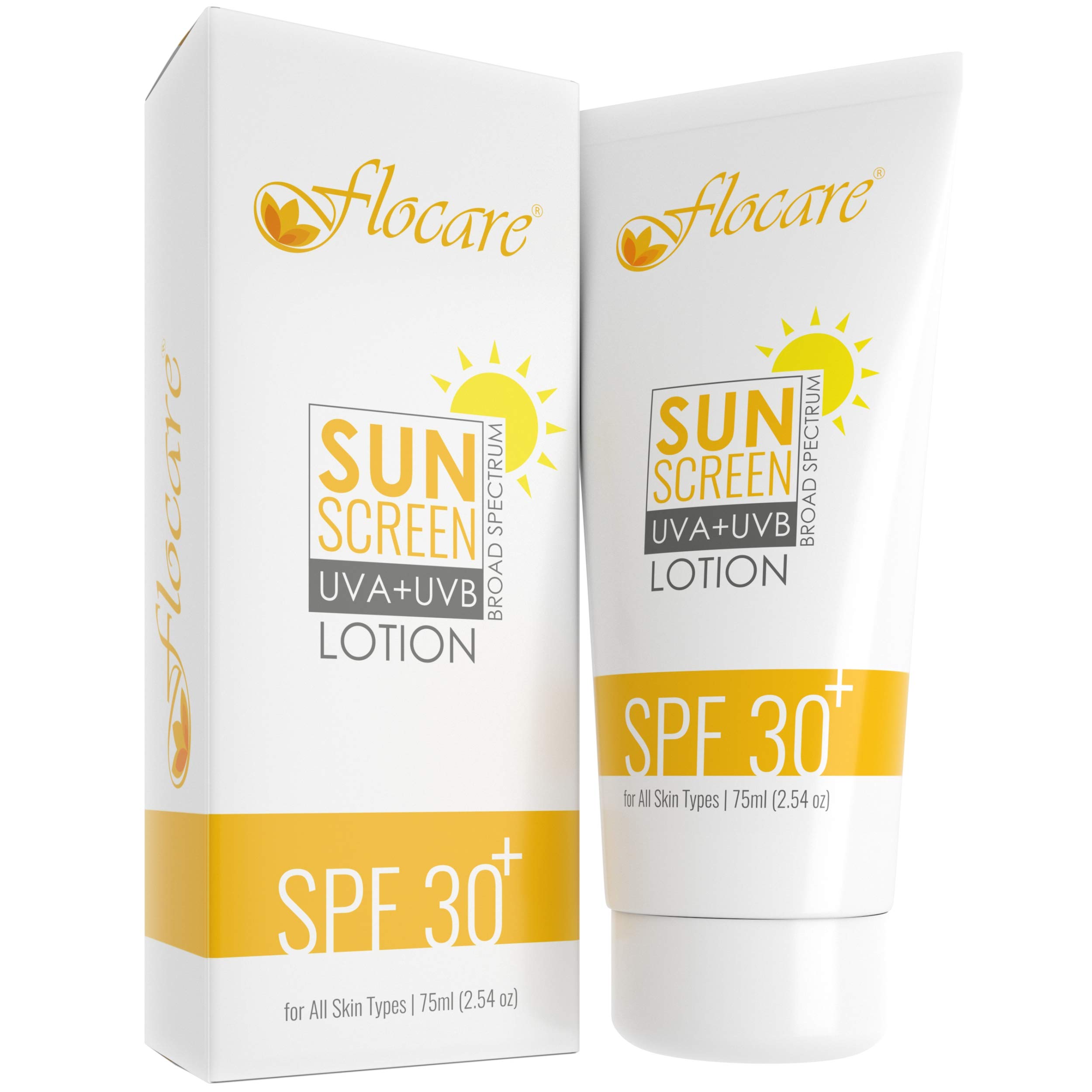 Non Oily Light Sunscreen Lotion with Broad Spectrum SPF 30, Sun Protection UVA UVB, Water and Sweat Resistance, For All Skin Type (SPF30, Pack of 1)