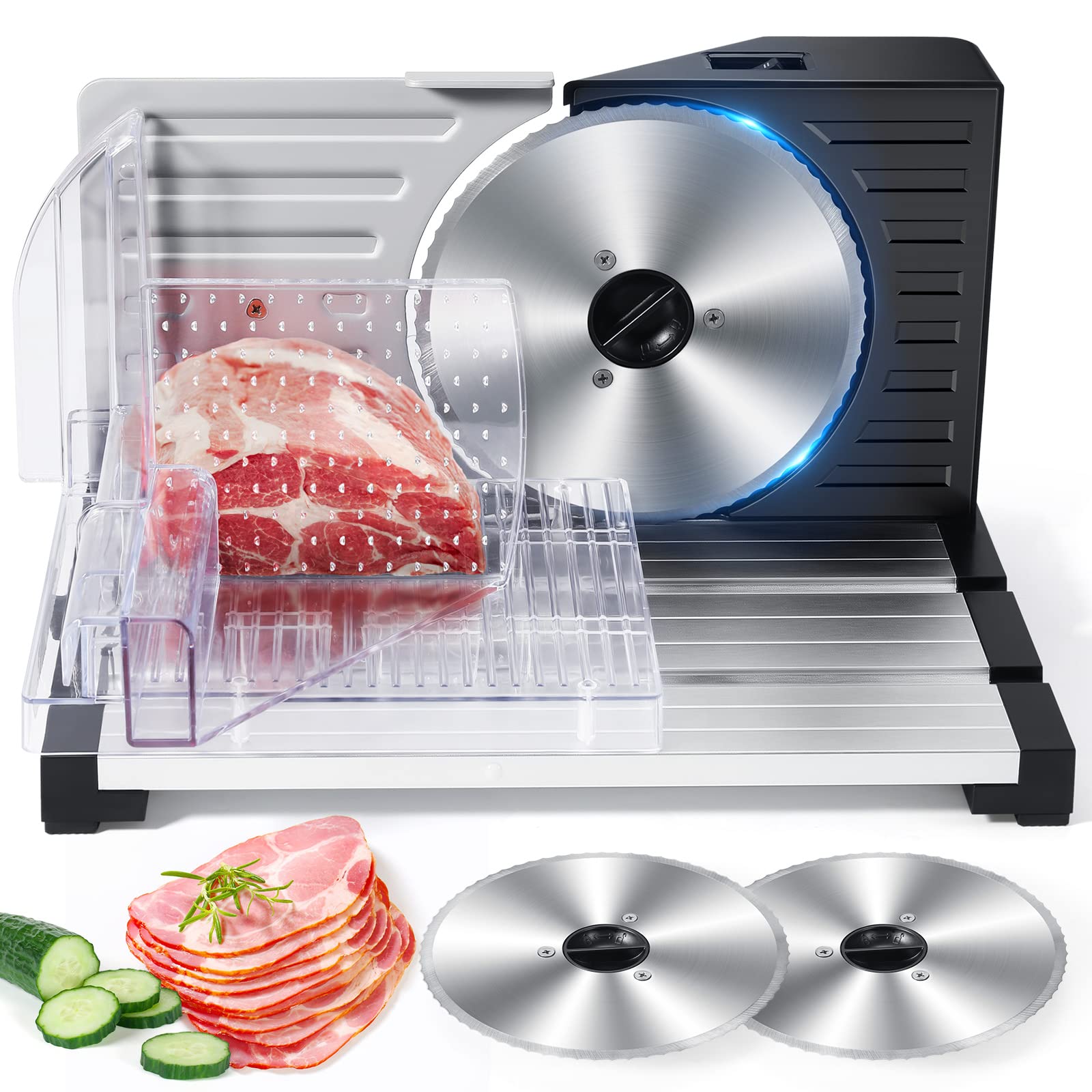 Buy Meat Slicer, Electric Deli Food Slicer Cutter for Home, 018mm