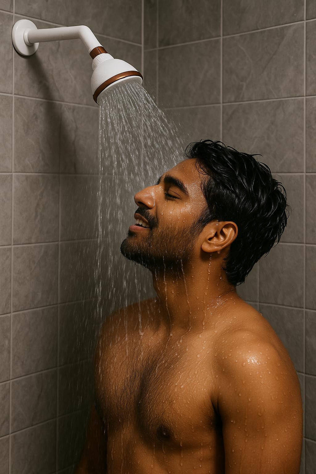 MHS 3 Inch White Shower Head - Rust-Free & Easy Install -4