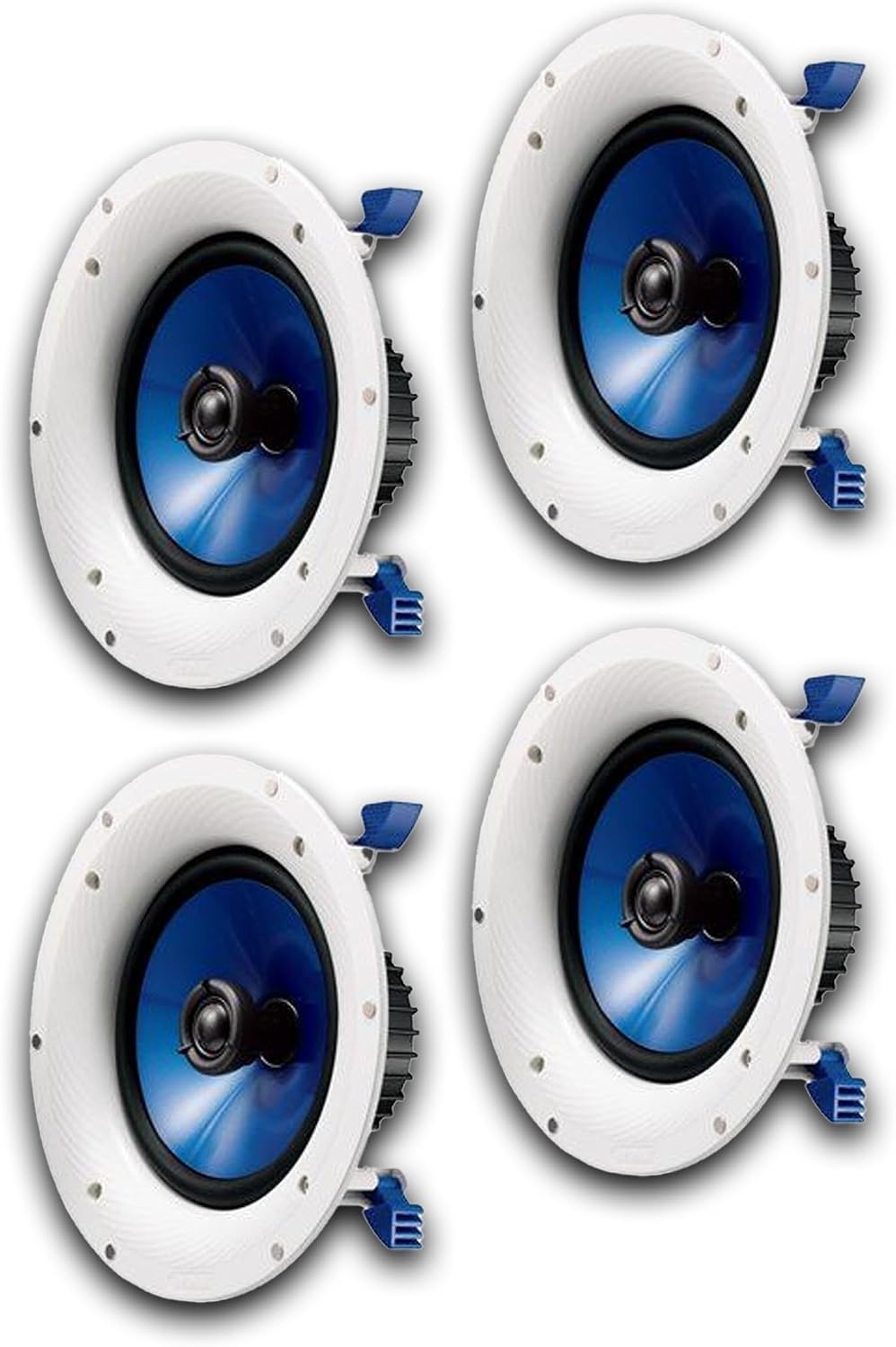 YAMAHA NSIC800WH 140-Watts 2-Way RMS Speakers | 4 Speakers Bundle | in-Ceiling | White