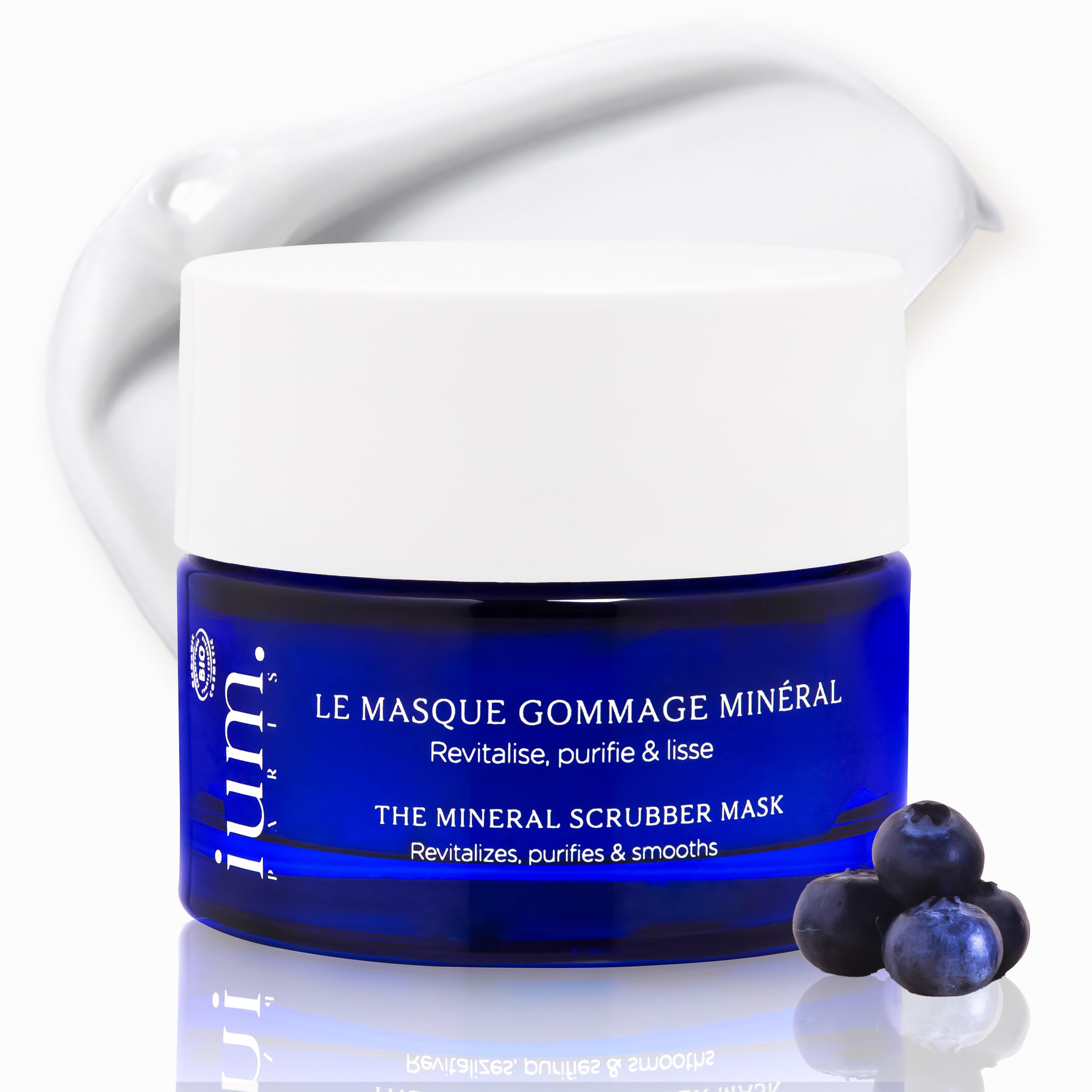 IUM Paris, 2-in-1 Face Mask & Exfoliating Face Scrub, 99% Natural Ingredients
