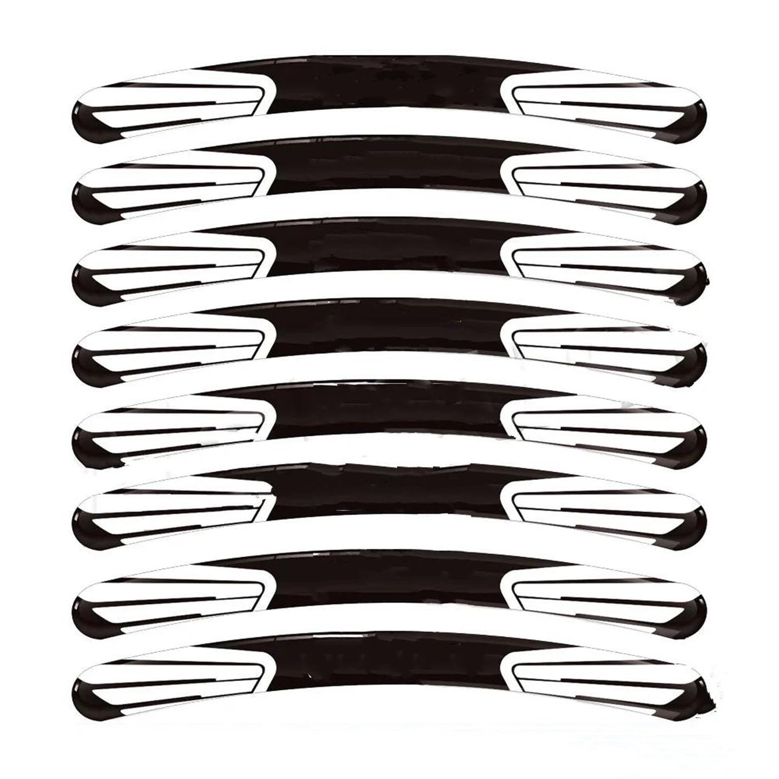 Stickers Motorcycle Stickers Reflective Wheel Rim for CBR250RR CBR400RR CBR600RR CBR1000RR(Style 1)