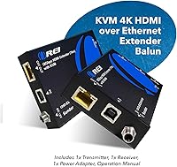 Vista 8 de OREI Extensor KVM HDMI 4K sobre Ethernet Balun sobre Cable CAT6/7 4K@60Hz Hasta 70 Metros - 2 Puertos USB 1.1, Soporta Teclado y Mouse USB HDMI Loop