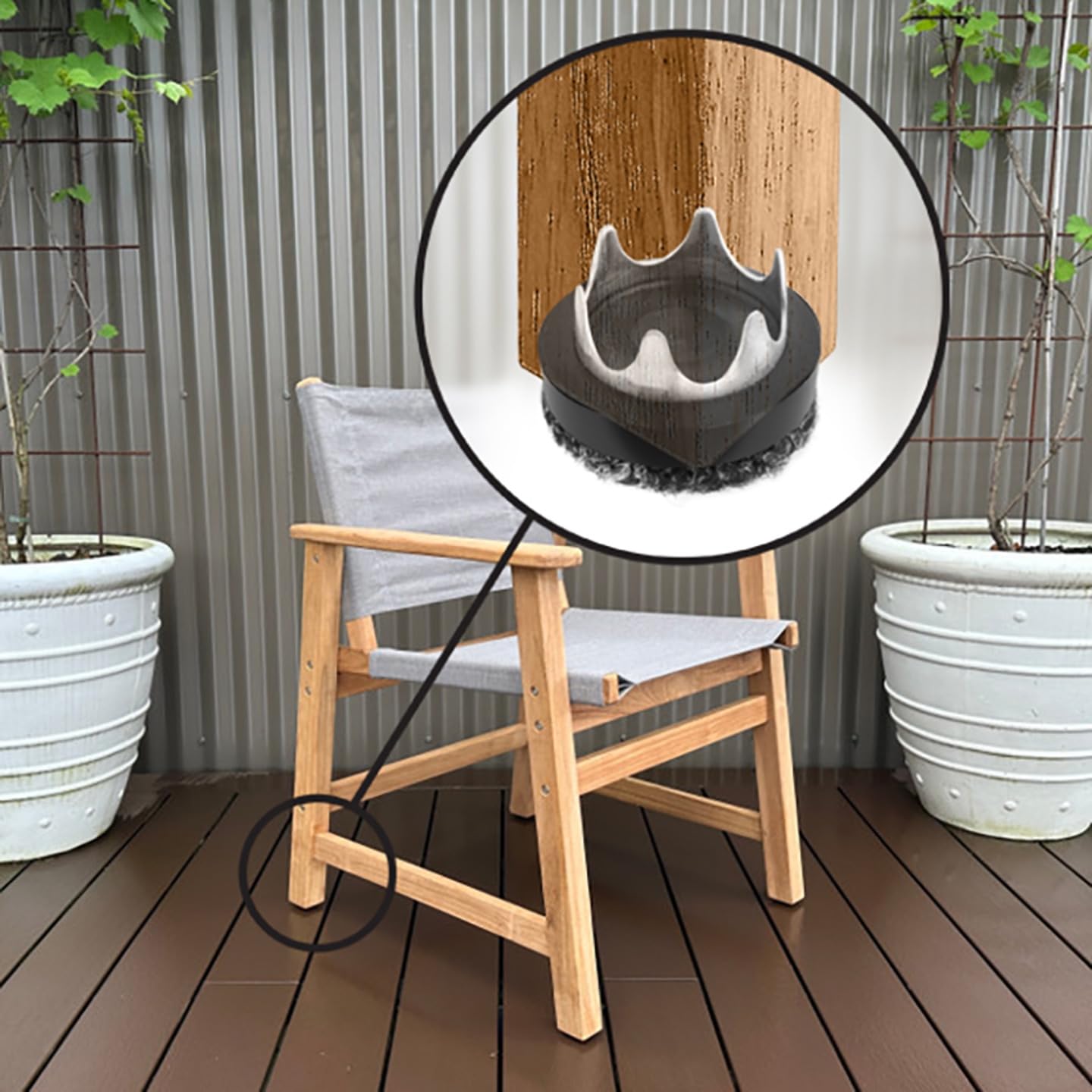Gorilla Outdoor 1 inch Furniture Feet Floor Protectors