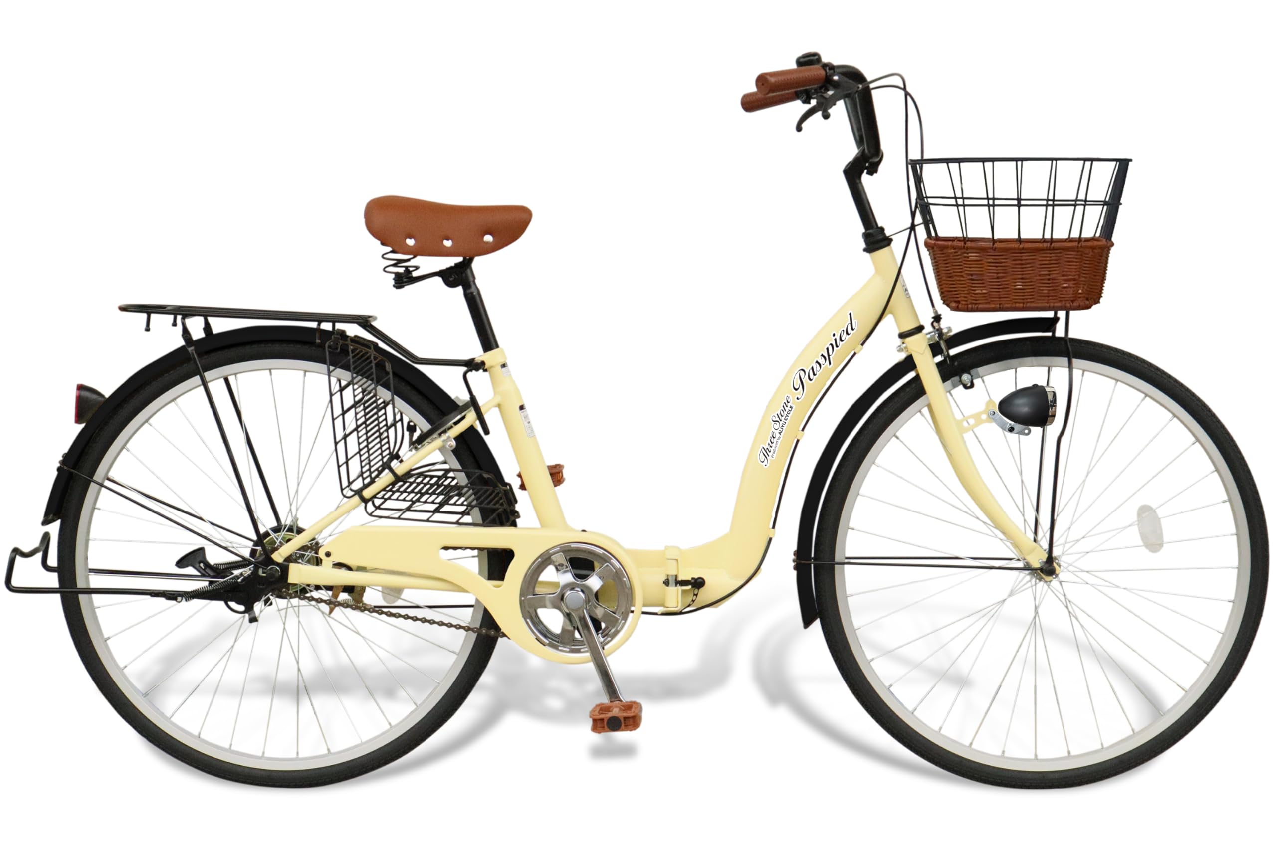Amazon | AIJYU CYCLE ノーパンク シティサイクル 26インチ 折りたたみ