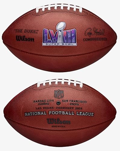 Miniatura 2 de Wilson Super Bowl 57 - Juego de fútbol oficial de cuero - Chiefs vs. Eagles