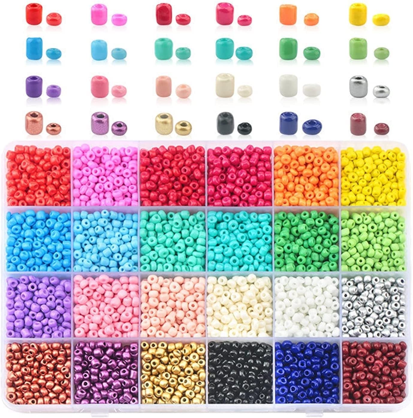 Perles de perles, perle à dos plat, perles de rocaille en verre de 2 mm 3 mm 4 mm perles de rocaille tchèques perles rondes for bracelet à bricoler soi-même collier badges accessoires vestimentaires (