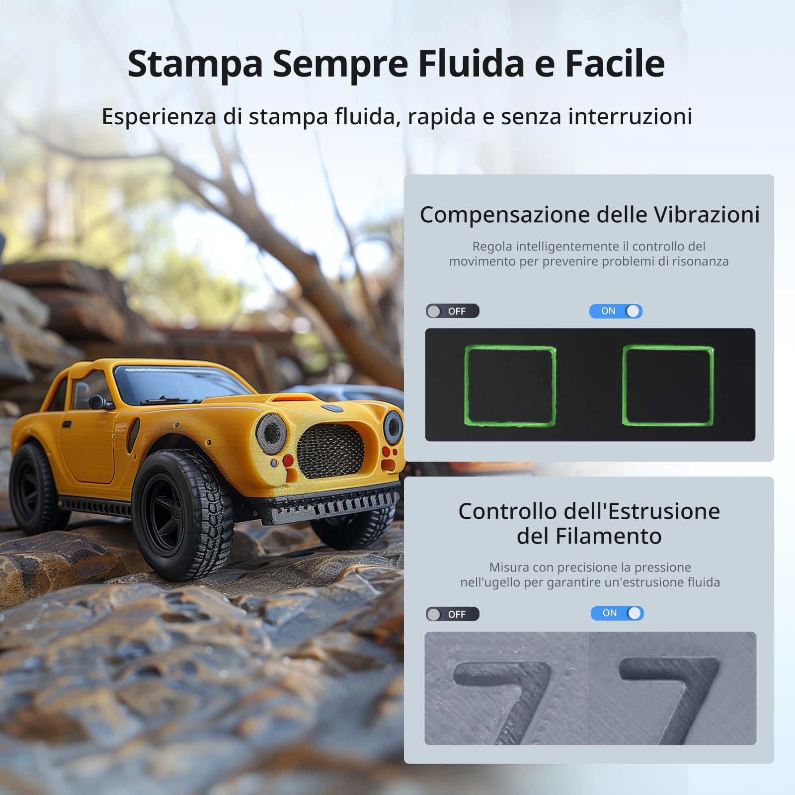 ANYCUBIC Kobra 3 Combo Stampante 3D Intelligente per la Stampa Multicolore (da 4 a 8 Colori), Stampante 3D FDM ad Alta Velocità di 600 mm/s, Grande Volume di Stampa 250 * 250 * 260mm