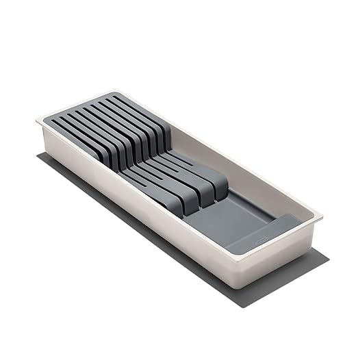 OXO Good Grips Kitchen Drawer, Compact Knife Organizer, White