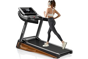 UMAY Fitness Home Auto Folding 3 Level Incline Treadmill for 300+ Lbs Capacity