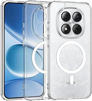PSR Aksesuar Xiaomi Redmi Note 15 Pro 5G Uyumlu Şeffaf Kılıf – Kamera Korumalı M-Safe Manyetik Şarj Destekli Sert PC Kapak (Xiaomi Redmi Note 15 Pro 5G)