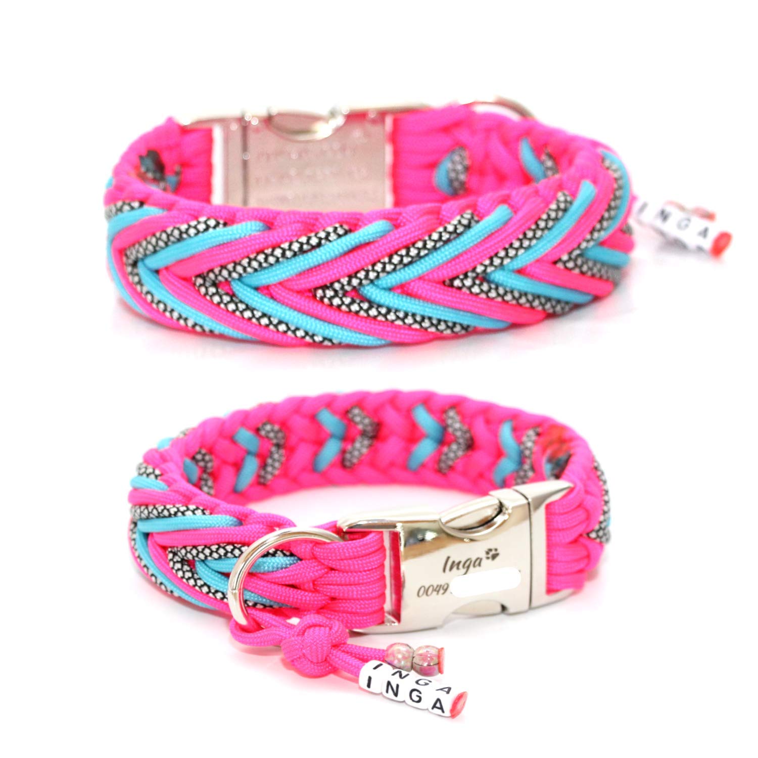 Hundehalsband, Paracord Halsband mit passender Leine, Hundeleine, Paracord Leine, Halsband + Leine, Hundehalsband + Leine, Hundehalsband + Leine Paracord