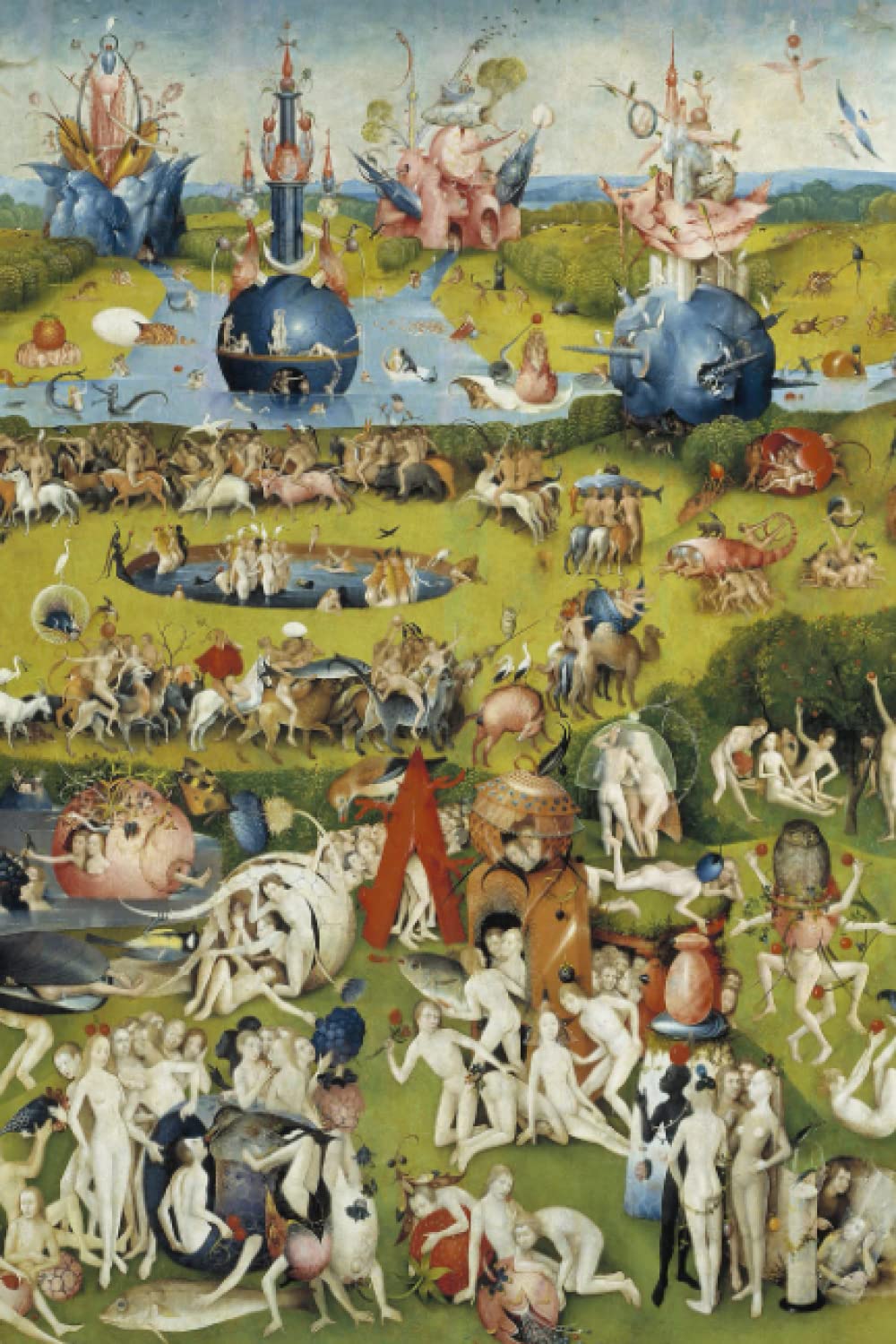 Hieronymus Bosch, The Garden of Earthly Delights, Notebook Journal: Famous Paintings Notebooks