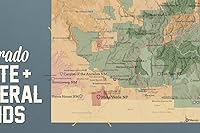 Vista 2 de Colorado Parques estatales & Federal lands Póster Mapa 24 x 36