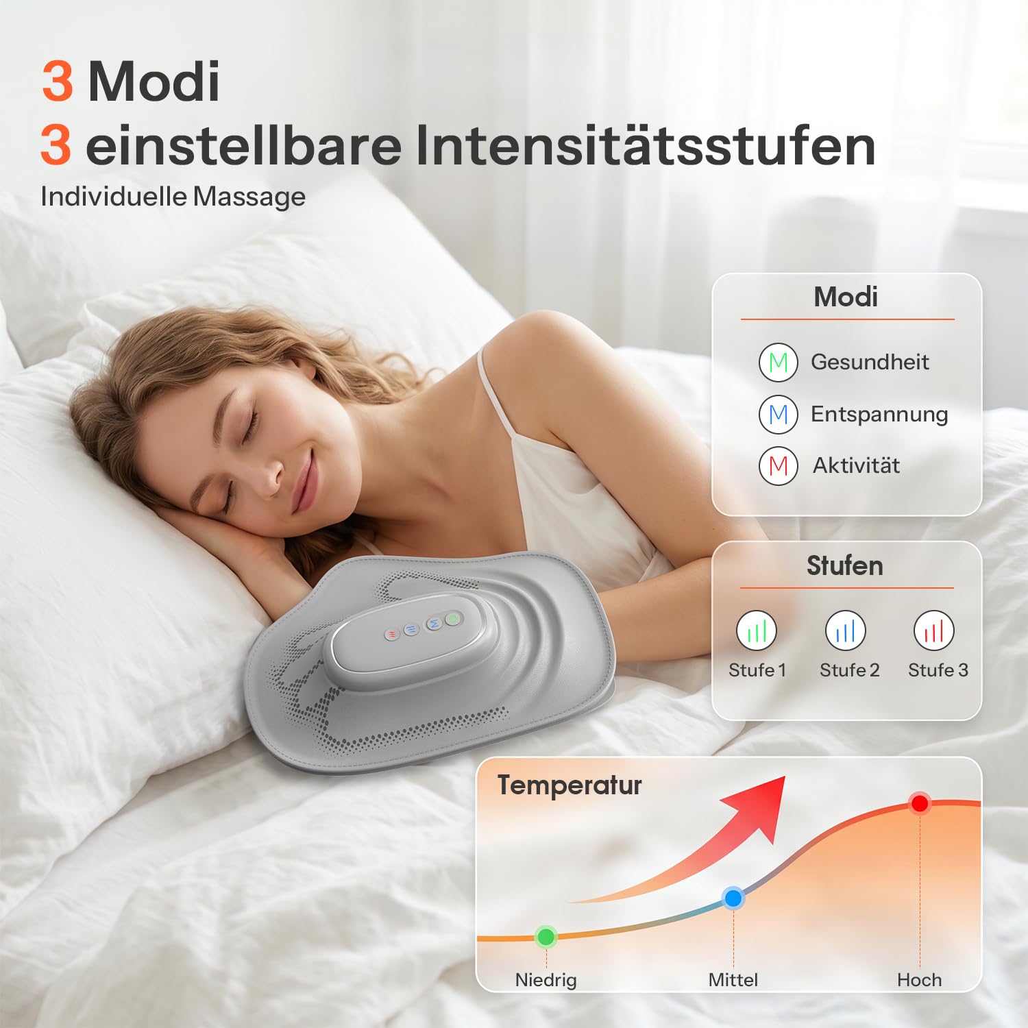 Intelligenter Handmassager mit Wärme und Kompression für Arthritis und Karpaltunnel-Linderung, Schmerzlinderung & Entspannung, Wiederaufladbarer für Zuhause/Büro, Geschenk für Damen & Herren