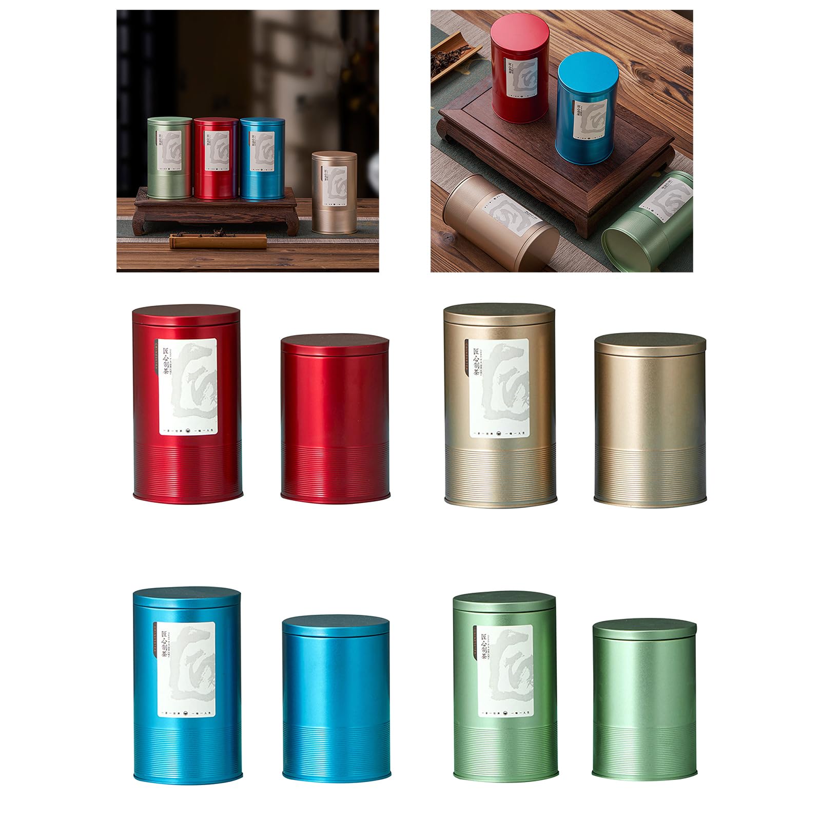Einzigartige Tee-Aufbewahrung, Metall-Tee-Box, Dose für losen Tee, Tee-Behälter, Geschenkbox, Metall-Teedose, Aufbewahrung, multifunktionale Tee- Aufbewahrungsdose, Küche, Tee-Organizer Küche, Haushalt & Wohnen
